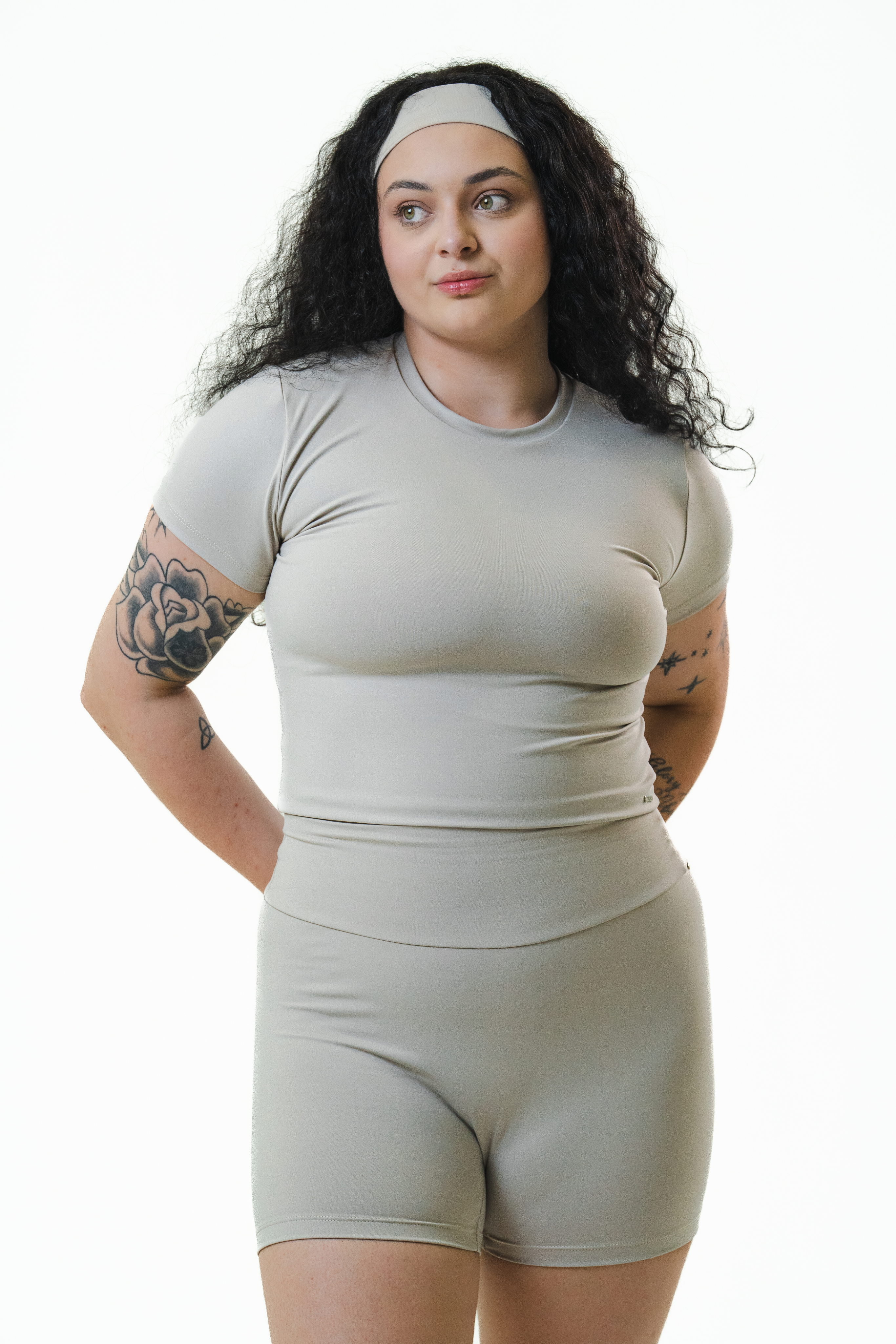 Shorts de academia off-white