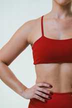 Top de academia vermelho