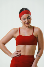 Top de academia vermelho