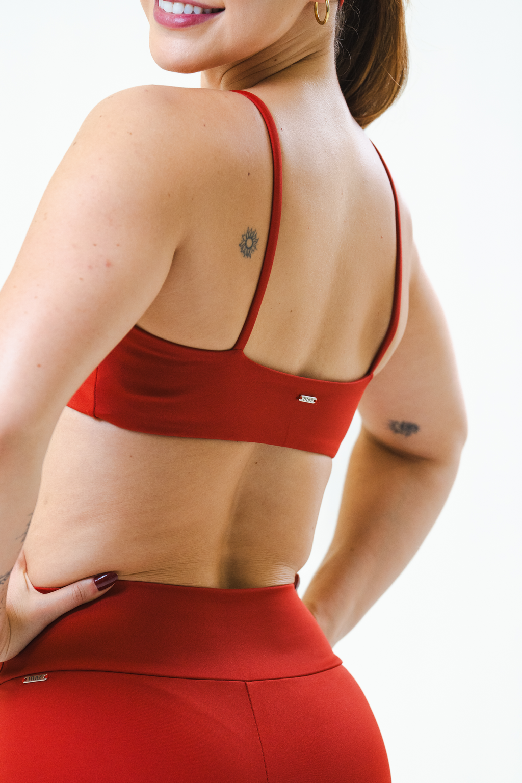 Top de academia vermelho