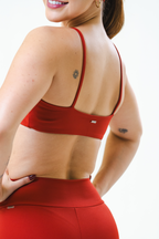 Top de academia vermelho