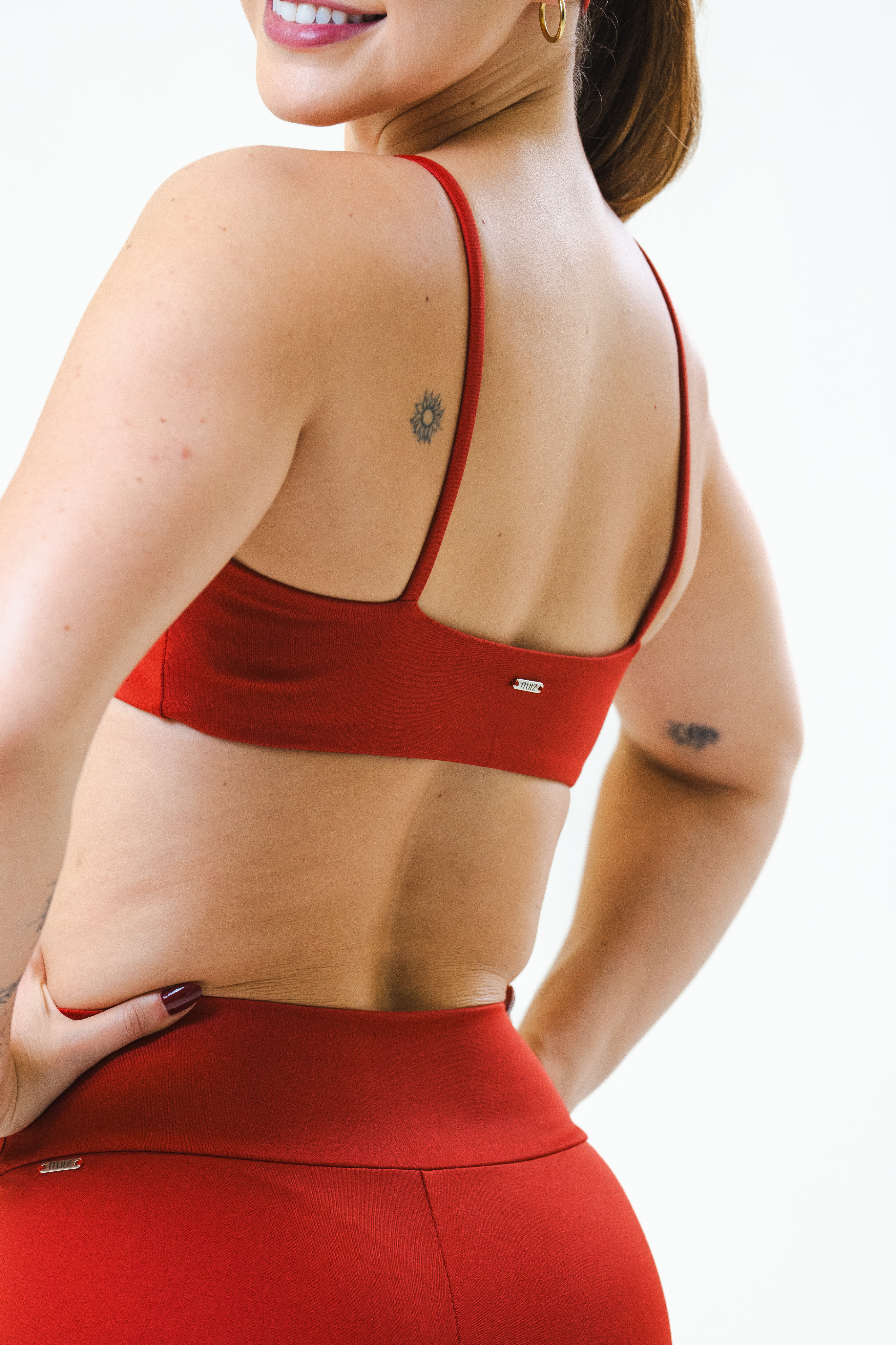 Top de academia vermelho