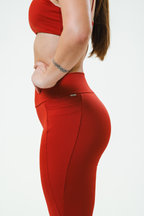 Legging recorte vermelha