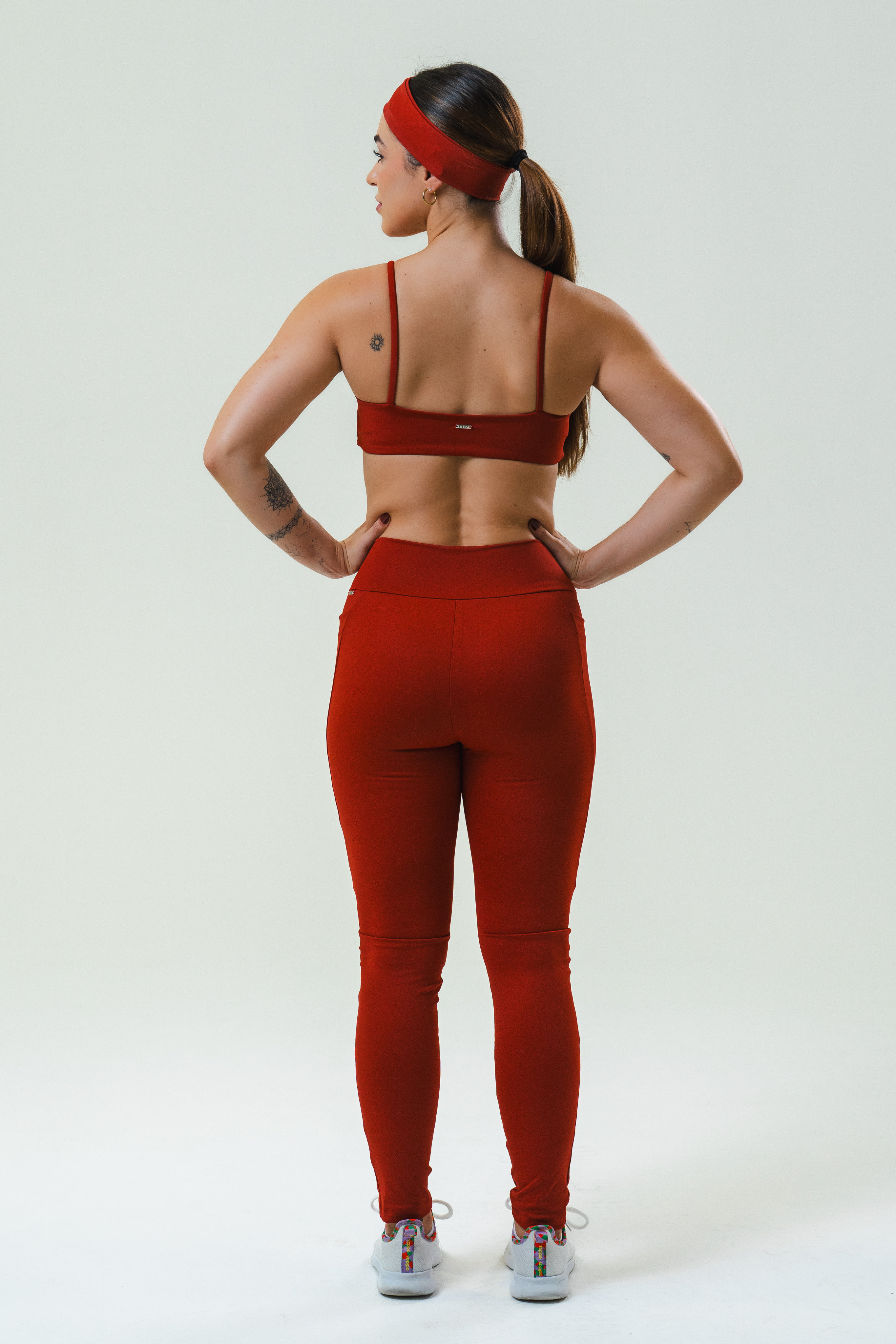 Legging recorte vermelha