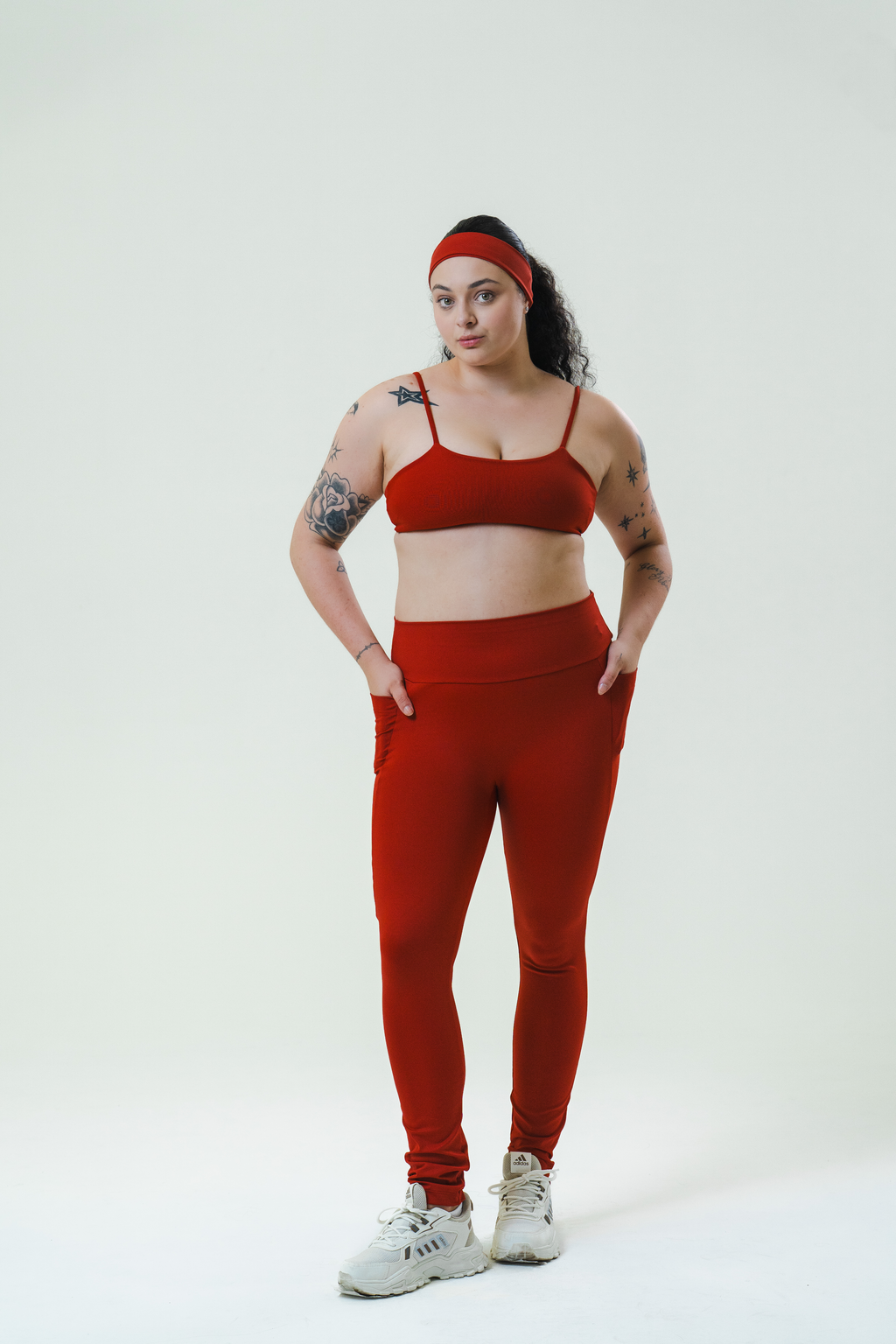 Legging recorte vermelha