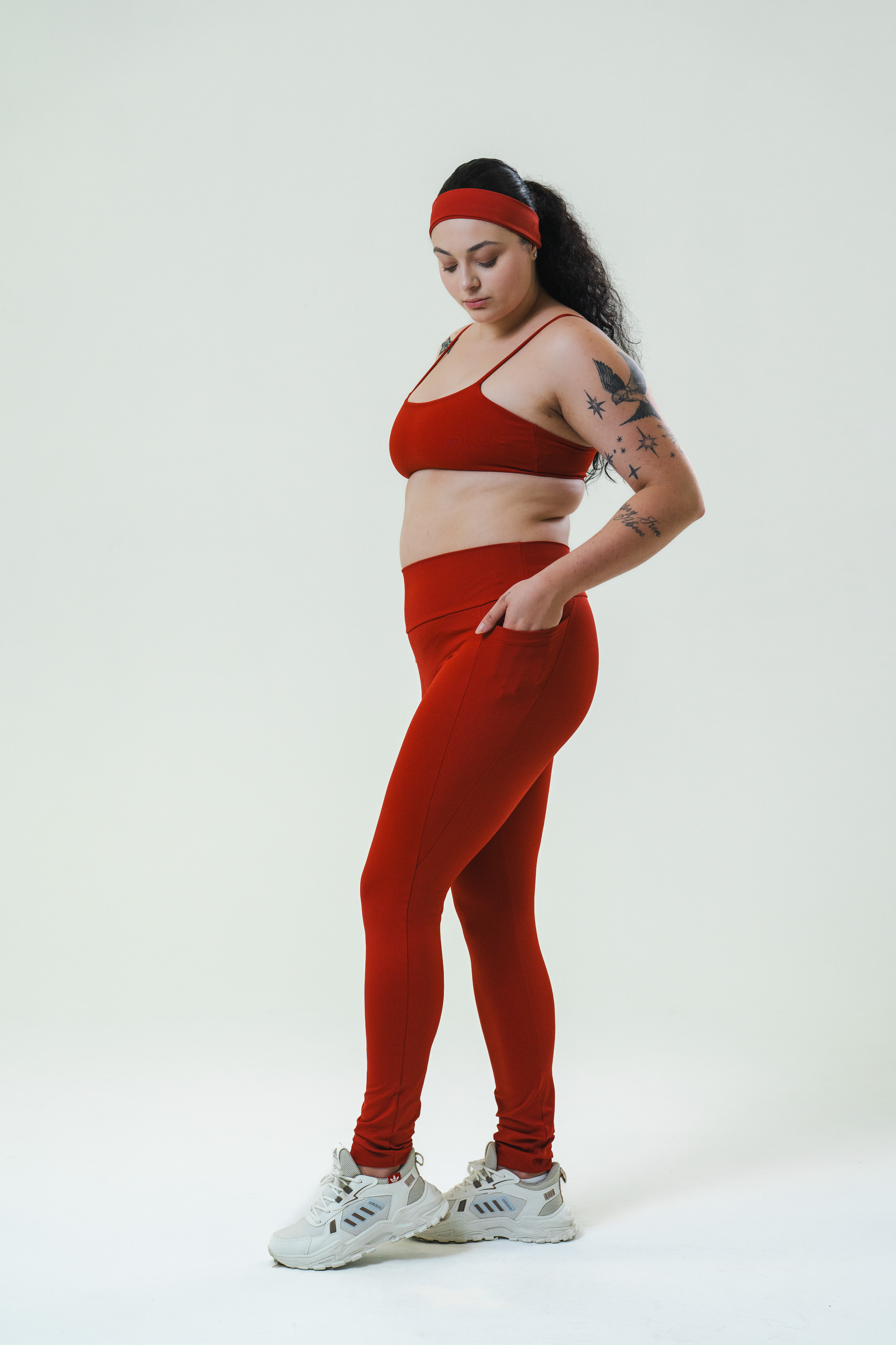 Legging recorte vermelha