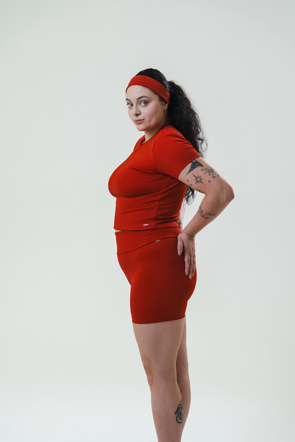 Shorts de academia vermelho