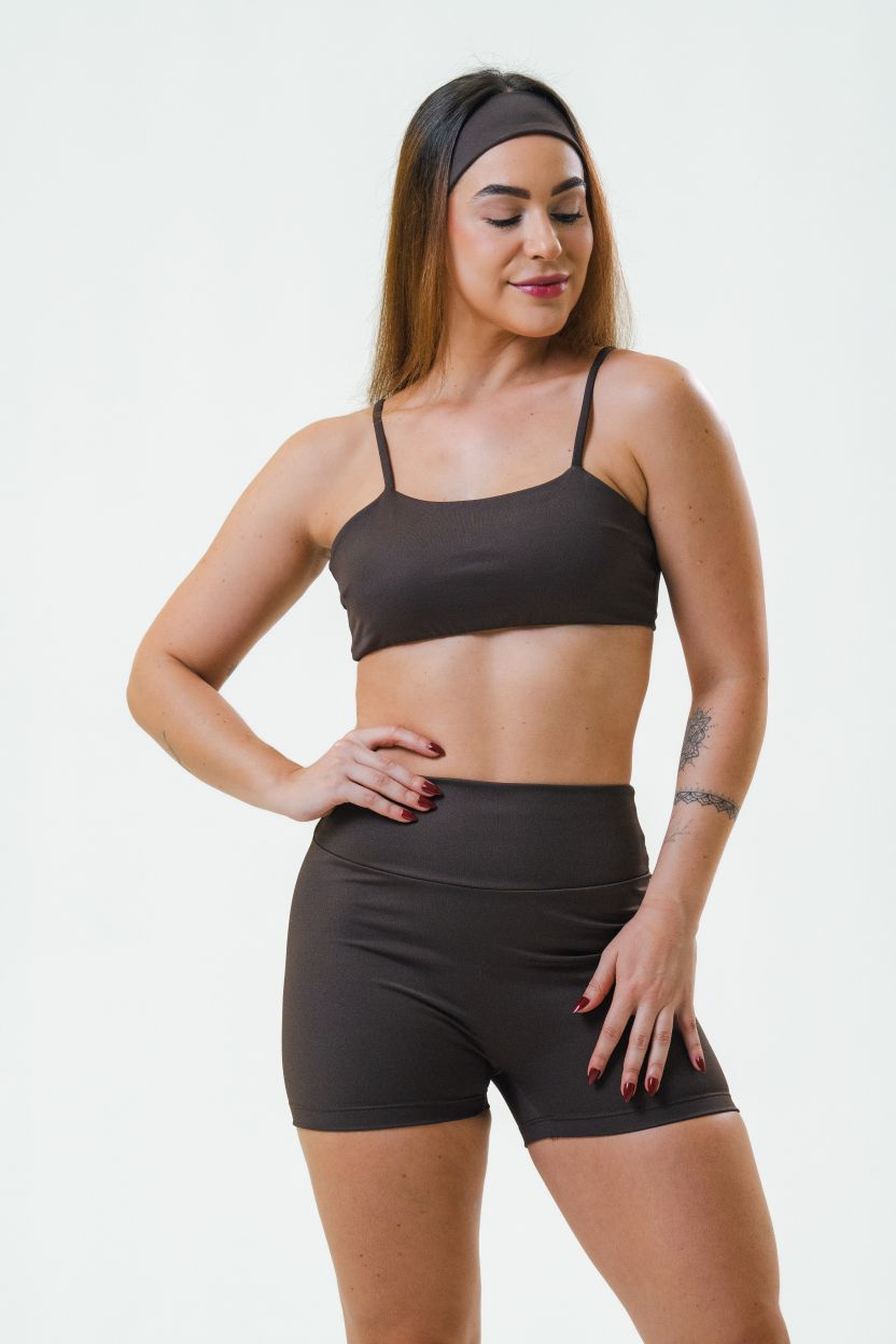 Short Leveza - Marrom